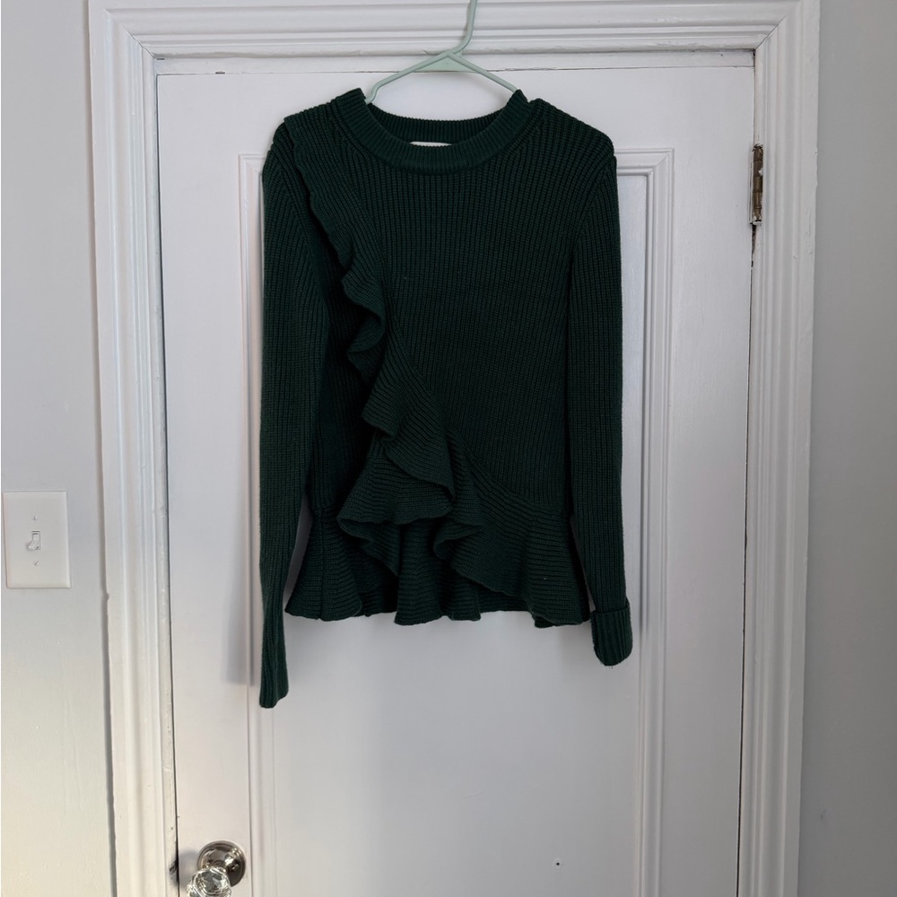 DO+BE Forest Green Peplum Sweater